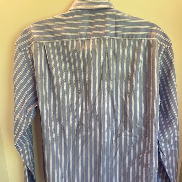 Ben Sherman Blue Striped Dress Shirt - Picture 5 of 5